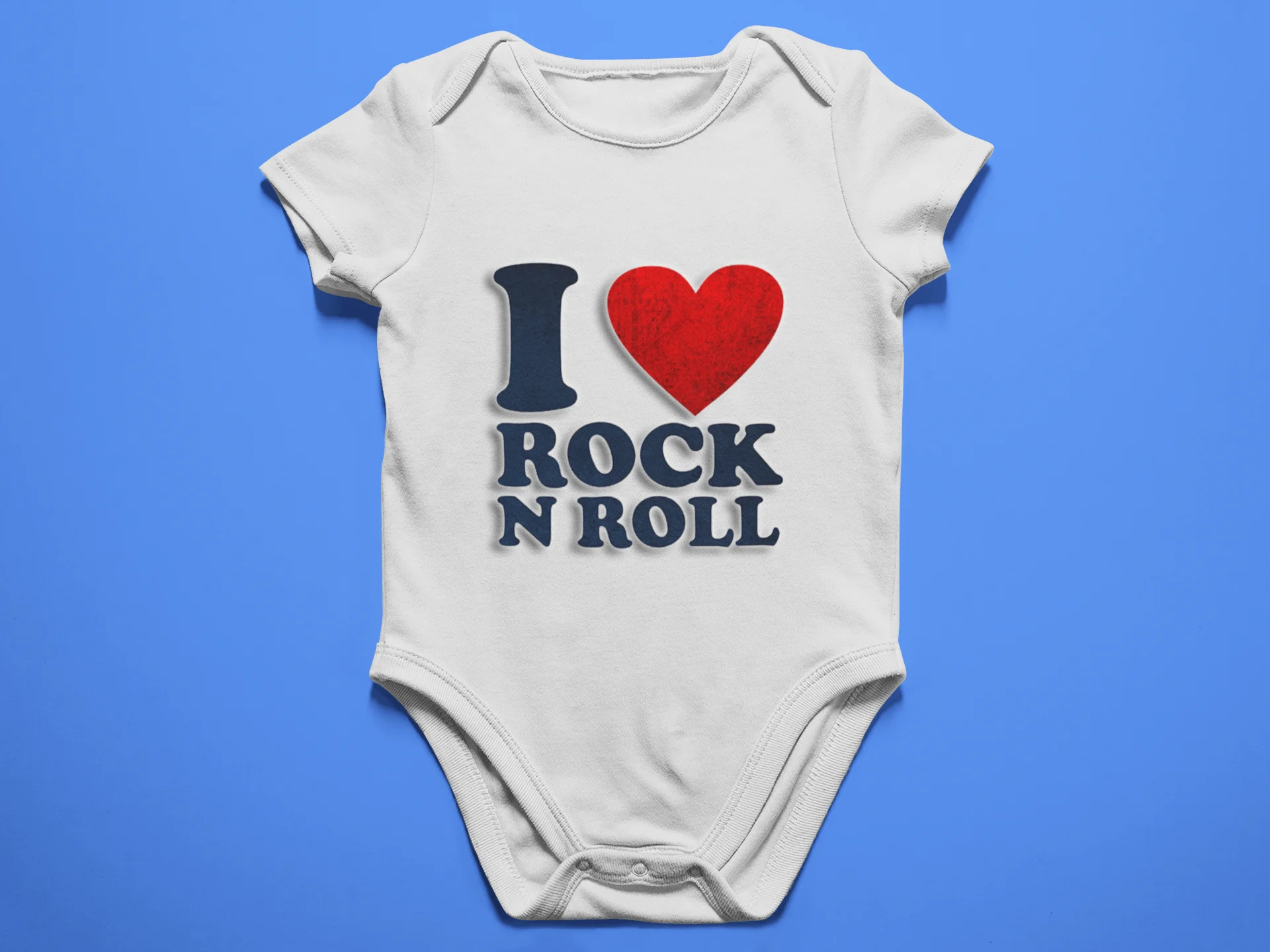 Body Baby I Love Rock And Roll-Various Models Available. 100% Cotton-Fast Shipping