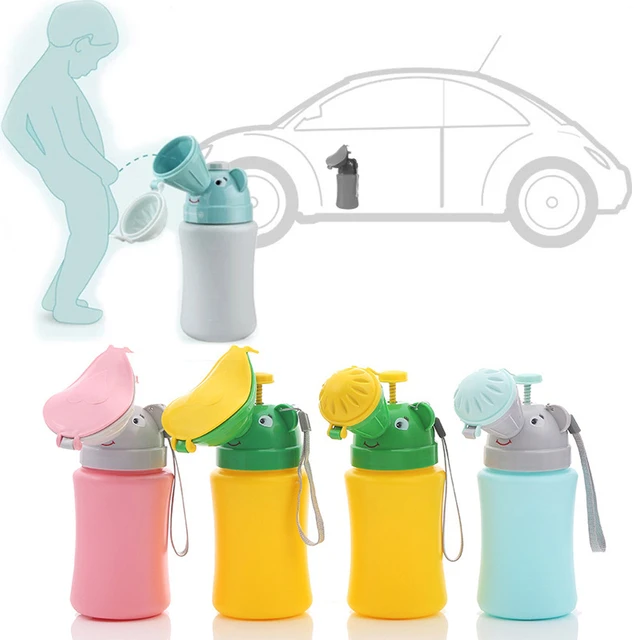 ONEDONE Pee Cup for Kids Portable Urinal Travel Urinal Baby Child Toddler  Pee Bottle Potty Emergency Toilet for Camping Car Travel and Kid Potty Pee