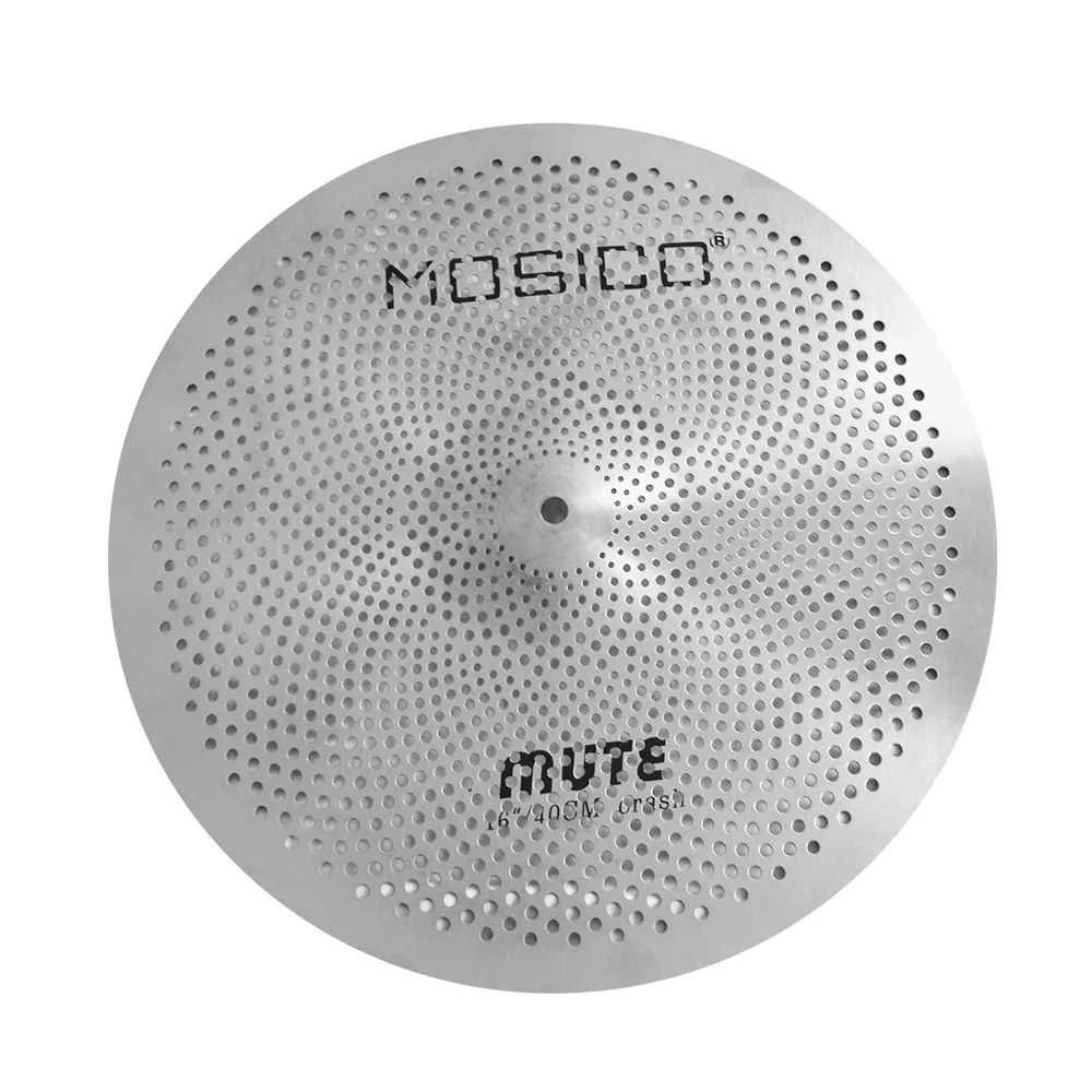 Four Piece Mute Cymbal Set 13"Hi-Hat+16" Crash+20" Ride+Bag for Jazz Drum Set