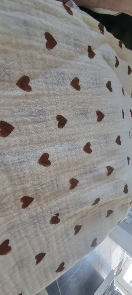 Four Seasons Neutral Crepe Wrap Swaddle Blanket Pure Cotton Material Soft Skin Friendly Printing and Multi-functional Use photo review