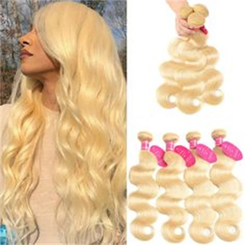 

4c Raw 613 Honey Blonde Body Wave 30 40 inch Bundles Unprocessed Virgin Brazilian 100% Human Hair 1 3 4 Bundles For Women