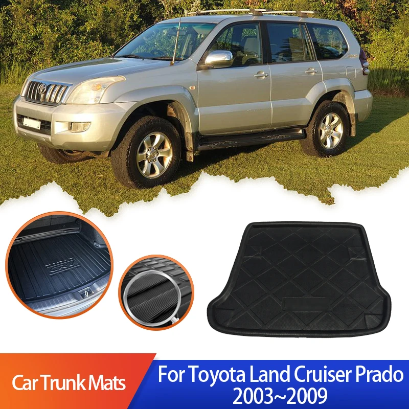 

Car Trunk Mats For Toyota Land Cruiser Prado J120 Lexus GX 470 2004 2005 2003~2009 Rear Boot Cargo Liner Covers Auto Accessories