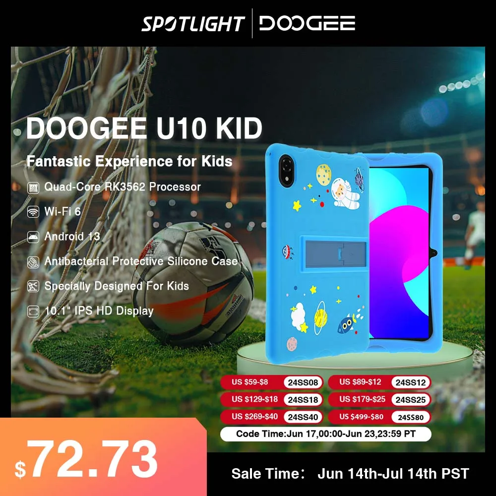 DOOGEE U10 детский планшет