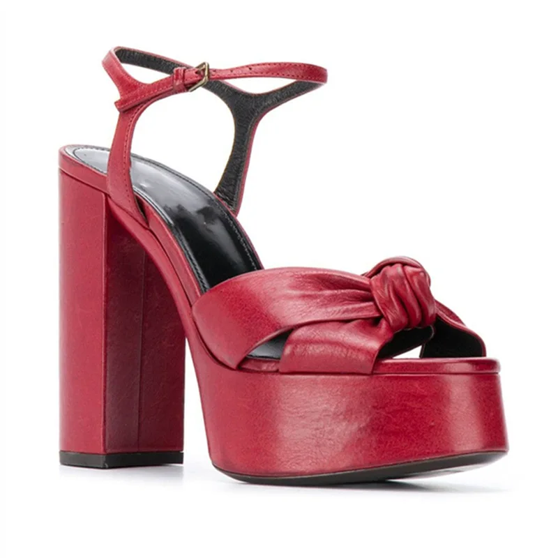 

Open Toe Platform Women Sandals Summer Slingback Female Pumps Fashion Thick Heel Shoes Buckle Strap Zapatillas Mujer