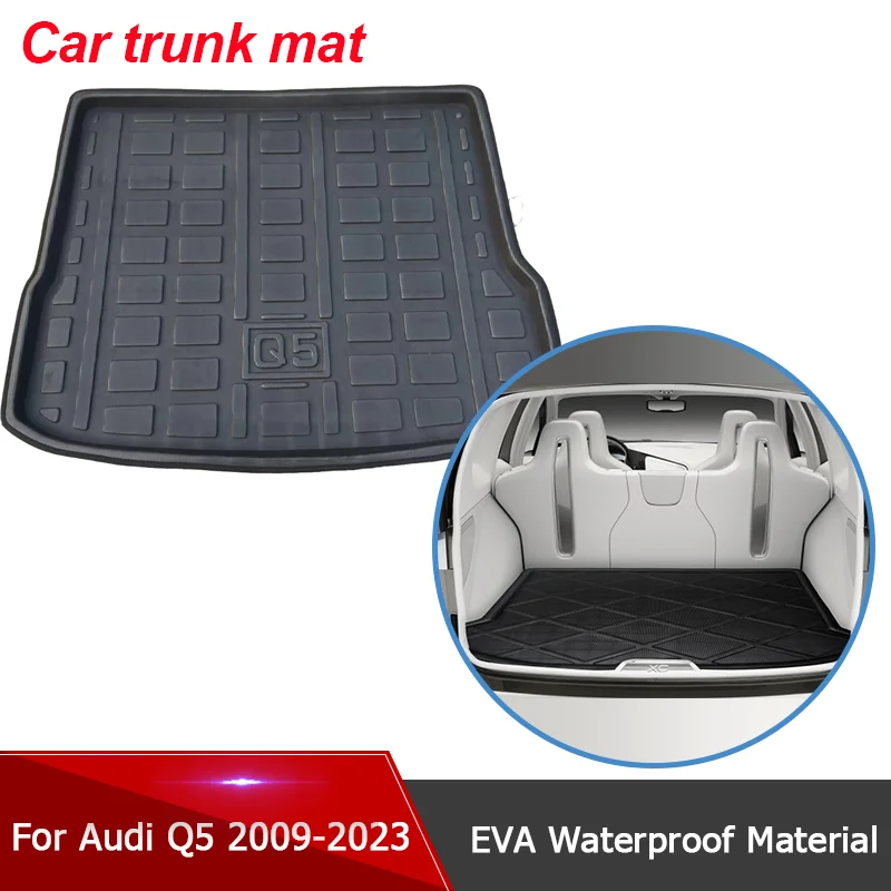 

for Audi Q5 8U 80A MK2 2022 2009~2023 Car Trunk Mats Storage Pads Cargo Tray Dustproof Waterproof Protecion Cushion Accessories