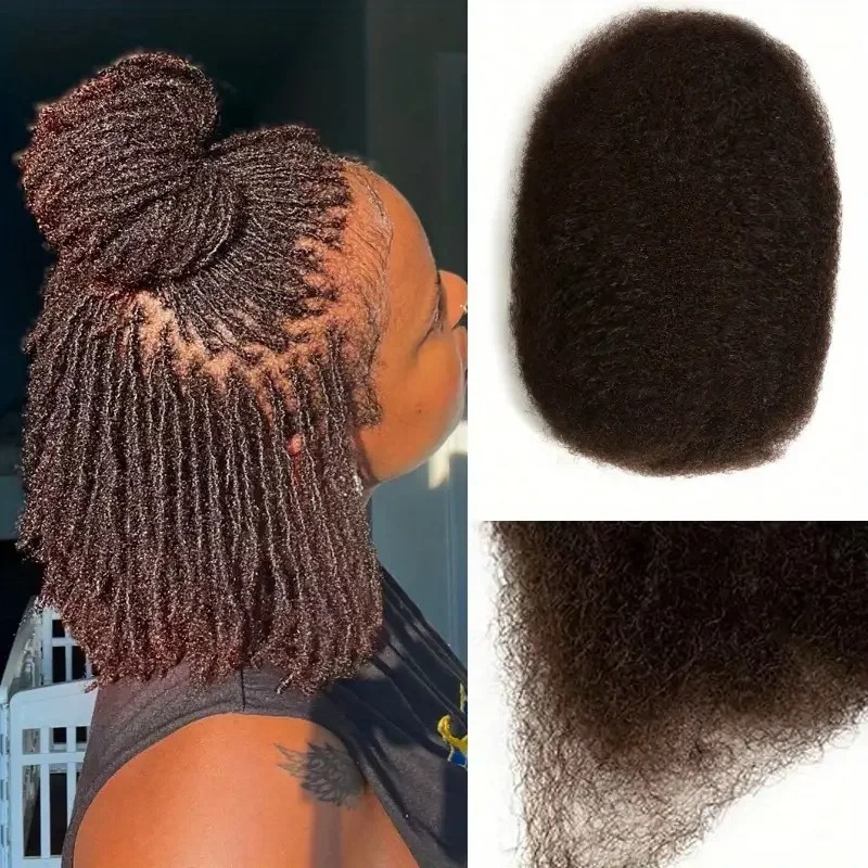 Local Warehoue 50g Afro Kinky Curly Braiding Bulk Hair Extensions for Mini Twists No Weft Soft Locs Afro Kinky Curly Human Hair 2