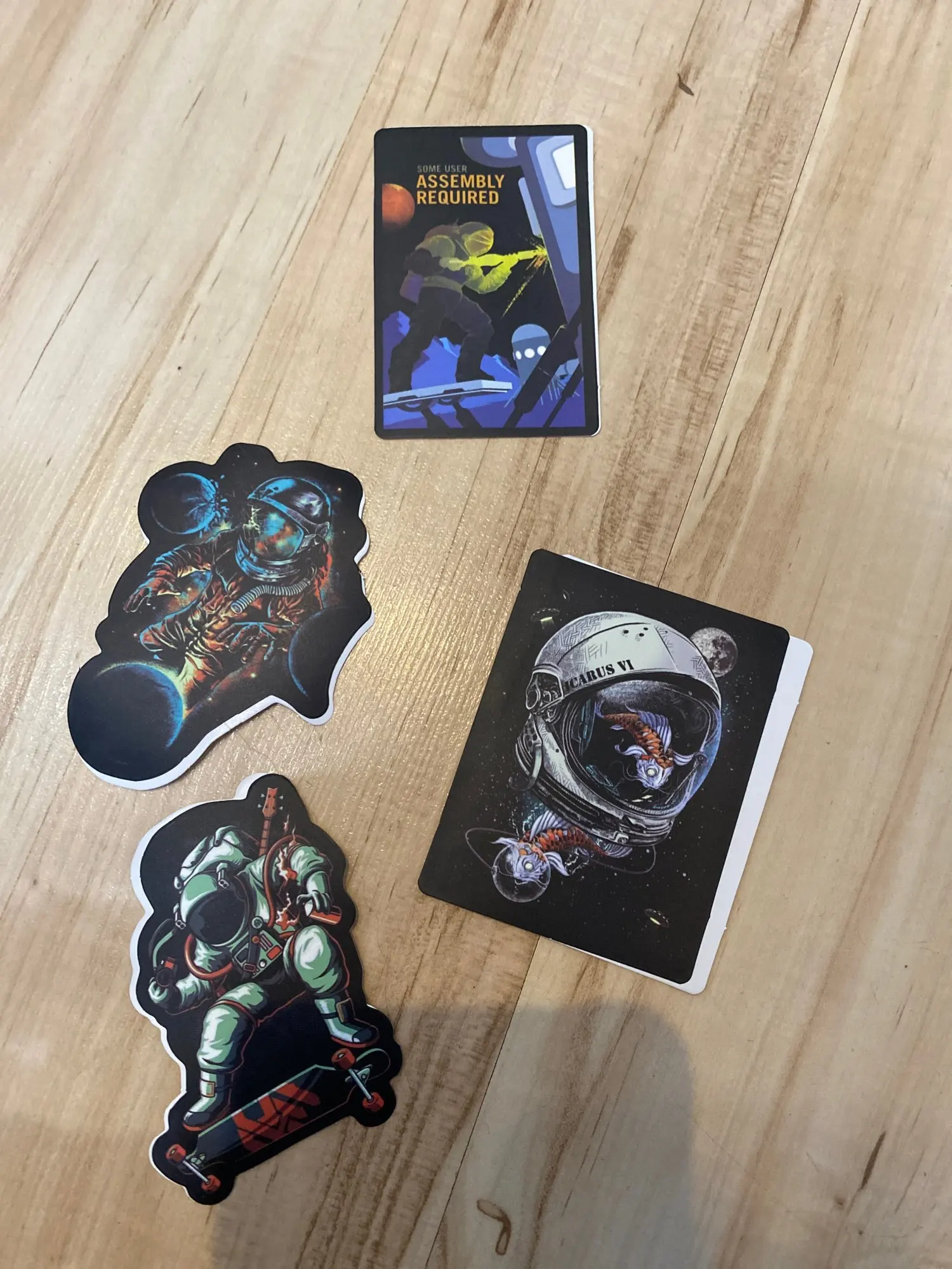 50 Pcs Outer Space Stickers for Laptop Car Motorcycle Skateboard Fridge Luggage Backpack Phone Bike Decal Cool Creative Stickers