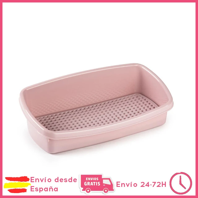 Estropajero Compact surt elegance plasticforte, 16x26x8cm, en tres