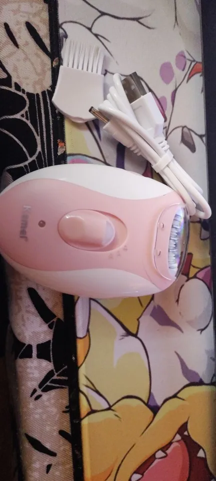 Kemei Rechargeable Women Epilator Electric Facial Body Hair Remover Bikini Trimmer Rotary Female Epilator For Face Leg With photo review