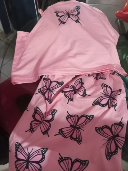 Butterfly Print Summer Pajama Set - Stylish & Comfy Sleepwear photo review