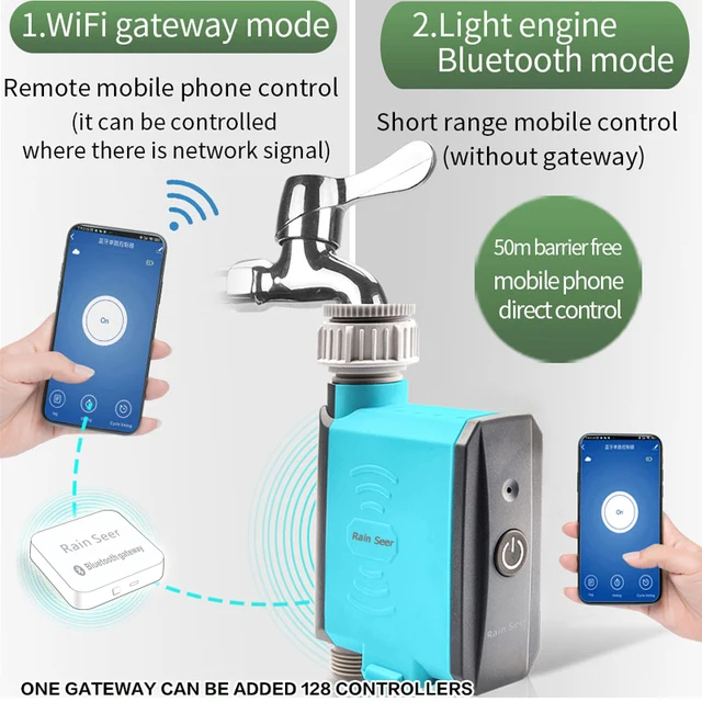Rain Seer Tuya Bluetooth Garden Home Irrigation Watering Timer WiFi Water Timer Mobile Phone Remote Controller 4