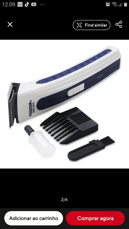 Máquininha De Cortar Cabelo e/ou Barbeador Portátil Aparador Barba 3915 bivolt Recarregável-ENVIO IMEDIATO PARA TODO BRASIL photo review