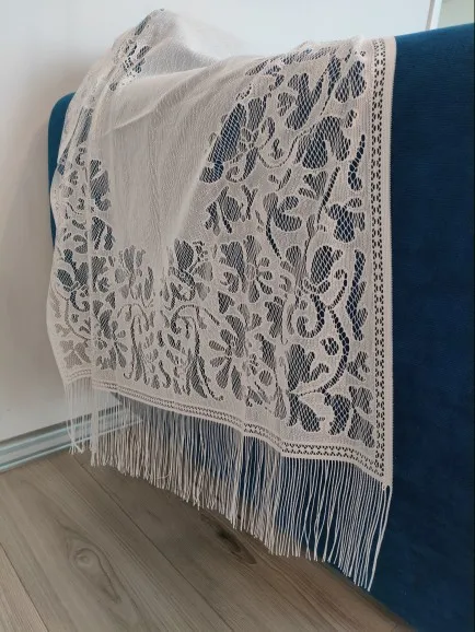 Beautiful Embroidery Lace Scarf photo review