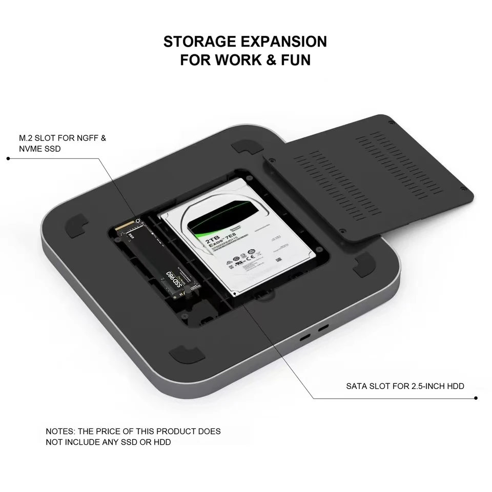Satechi Usb C External Ssd For Mac Mini M1 Satechi Stand Hub For