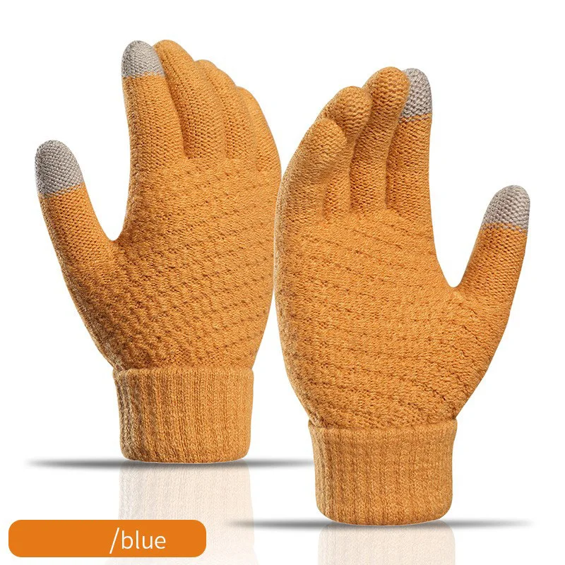 Winter Touch Screen Gloves Men Women Warm Stretch Knit