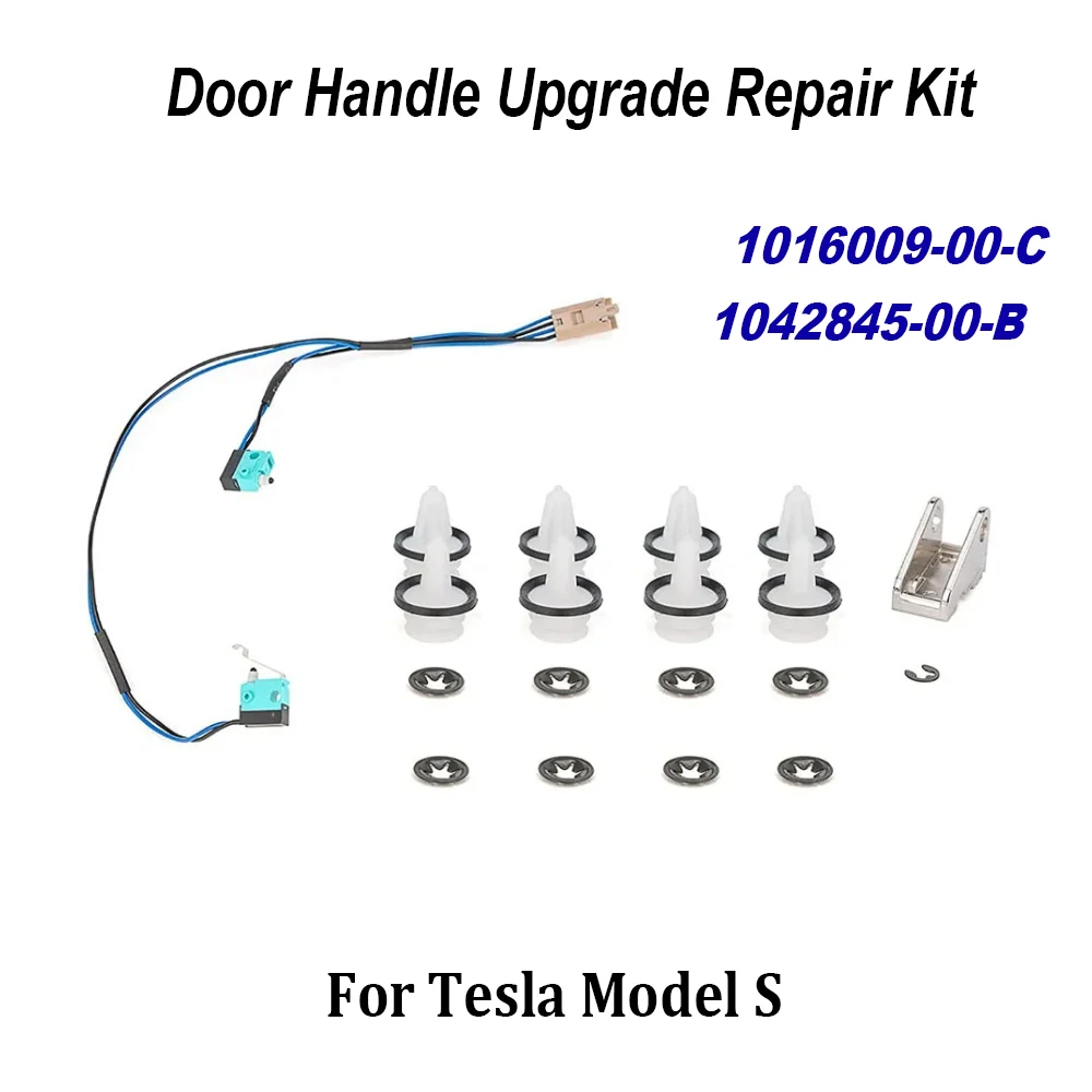 Kit Reparo Maçaneta Tesla Model S 2012-2017 - Com Micro Interruptor E Fios