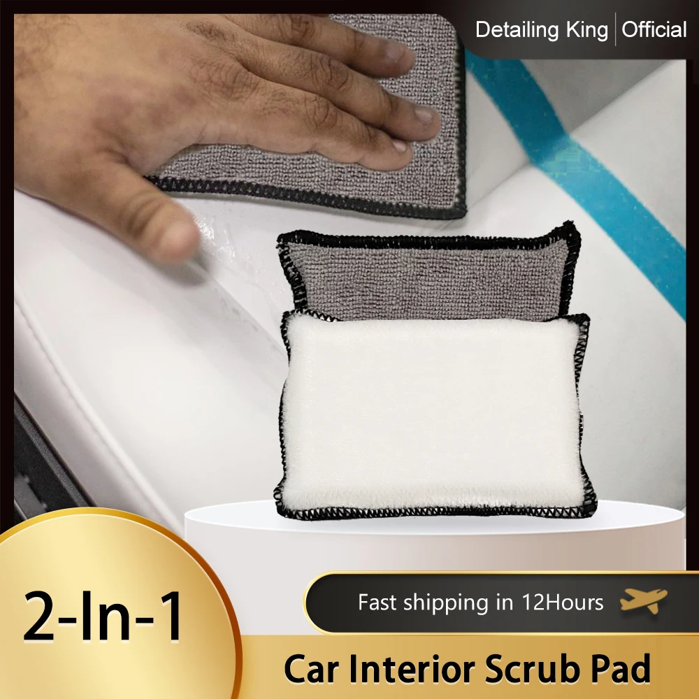 DetailingKing 2In1 Microfiber Car Interior Cleaning Applicator High