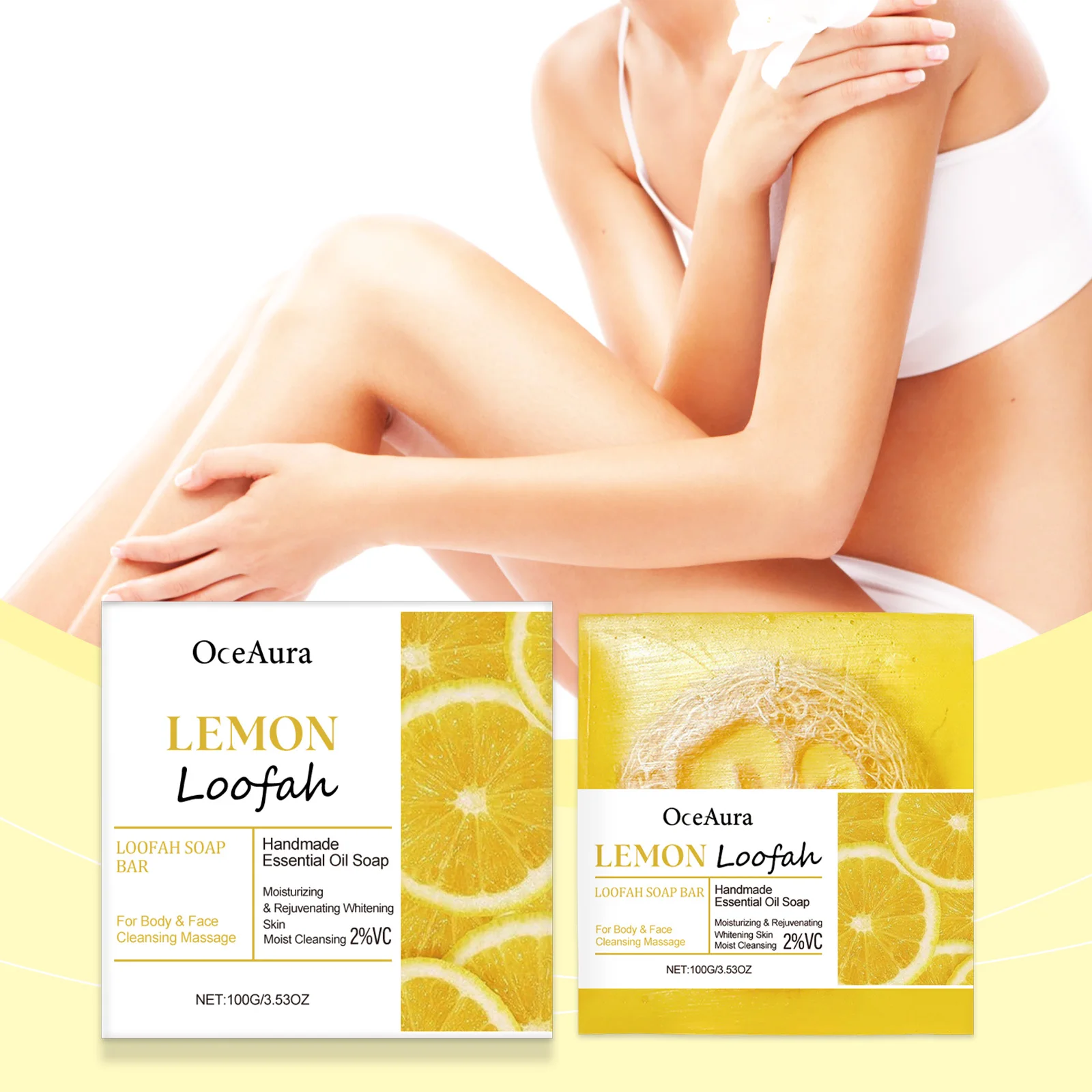 OceAura Lemon Loofah Soap image 9