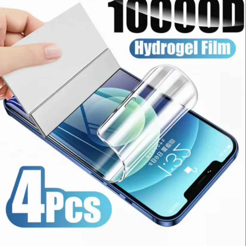 Premium 4-Pack Full Cover Hydrogel Screen Protector Film