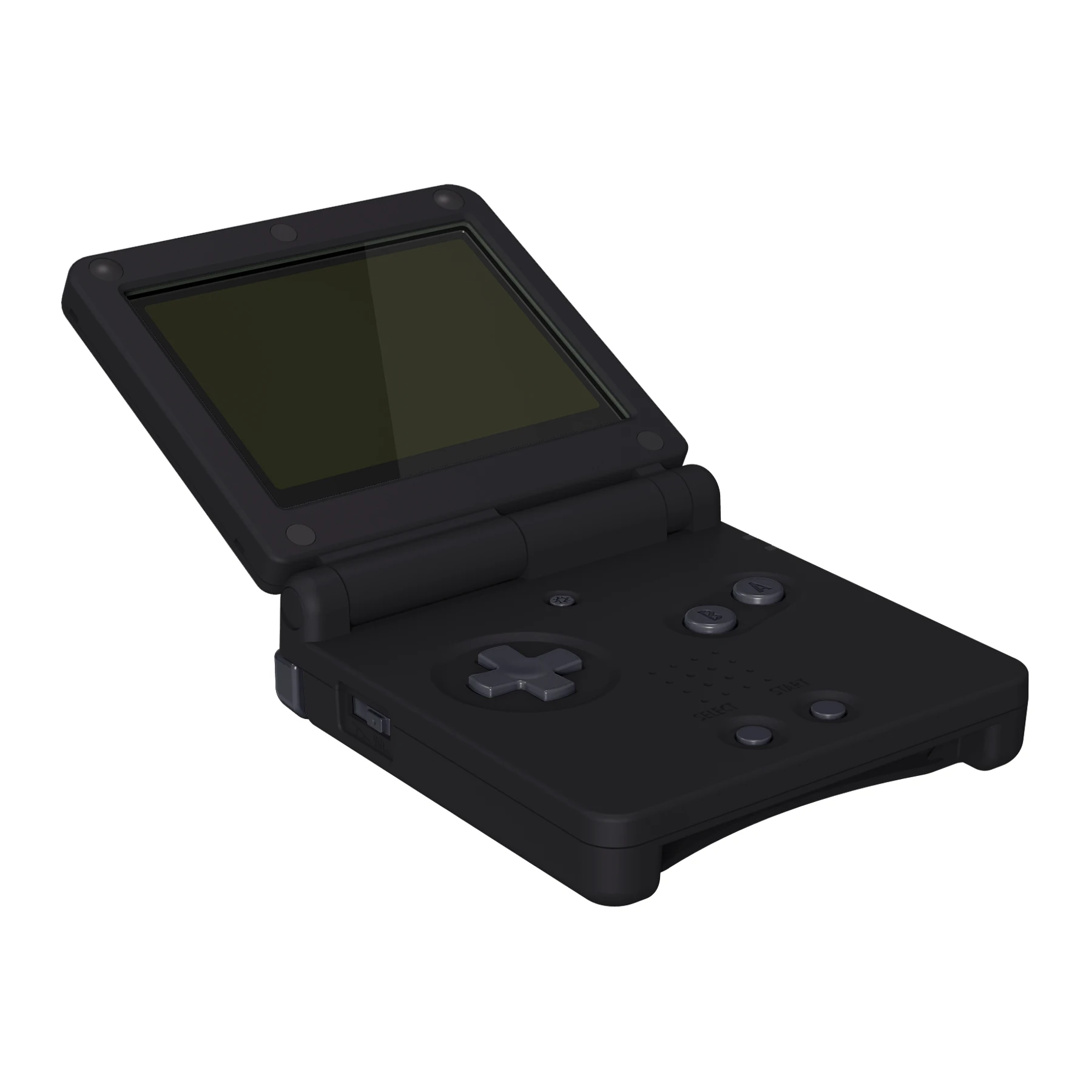 Habitação de Substituição Ips Shell para Gameboy Advance sp Atualizado Soft Touch Black Ips Extremerate e Lcd Padrão - Image 3