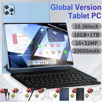 2025 Global Nuovo tablet da 10.36 pollici Android 14 Pad 15 Pro 16GB 1TB Snapdragon 8 Gen2 4KHD 5G WIFI Bluetooth WPS 20000mAh tablet 1