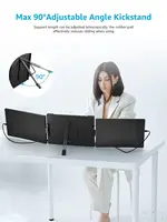 Dopesplay 14.1" Triple Portable Monitor For Laptop 1200P FHD IPS Extender Screen Type-C USB For PC Switch Mac Laptop Up to 17.3“ 2
