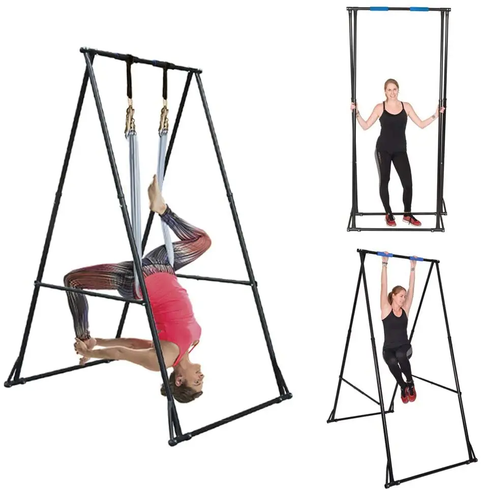 Yoga Trapeze Swing Set for Home & Outdoor, Easy Setup for Strength,  Balance & Back Pain Relief