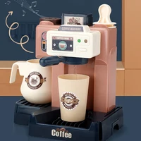 Kids Coffee Machine Toy Set Kitchen Toys Simulation Food Bread Coffee Cake Pretend Play Shopping Cash Register Toys For Children 2