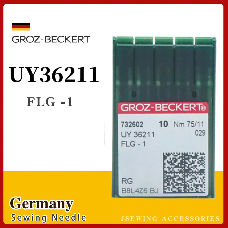 10PCS UY36211 Groz-Beckert Needle For Feed Off The Arm Flat/Blind Sewing Machine FLG-1