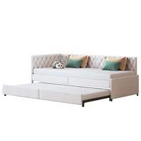 Диван-кровать Rosahqnda 90x200 см, современная 1-местная выдвижная кровать 2 в 1, односпальная кровать, функциональная раскладная кровать, раскладной диван на 1 человека — изображение 5