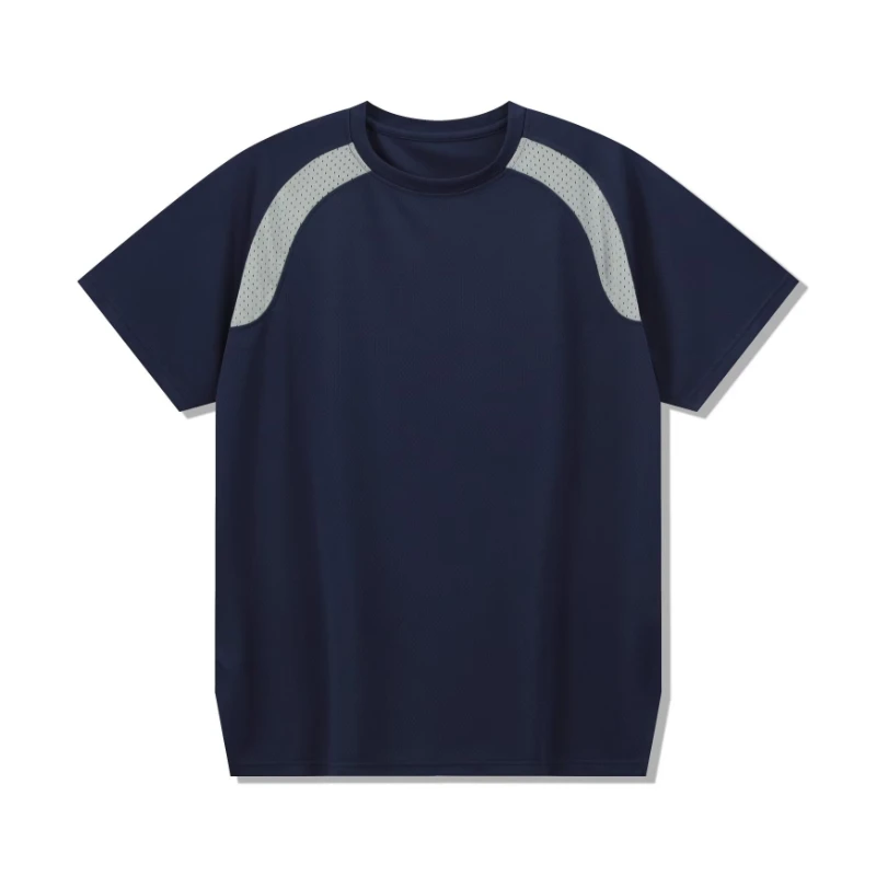 Men's Loose Patchwork T-shirt Basketball Colorblock Crew neck Tee for Summer Mens Clothing Tops Y2K Breathable Mesh Training Top