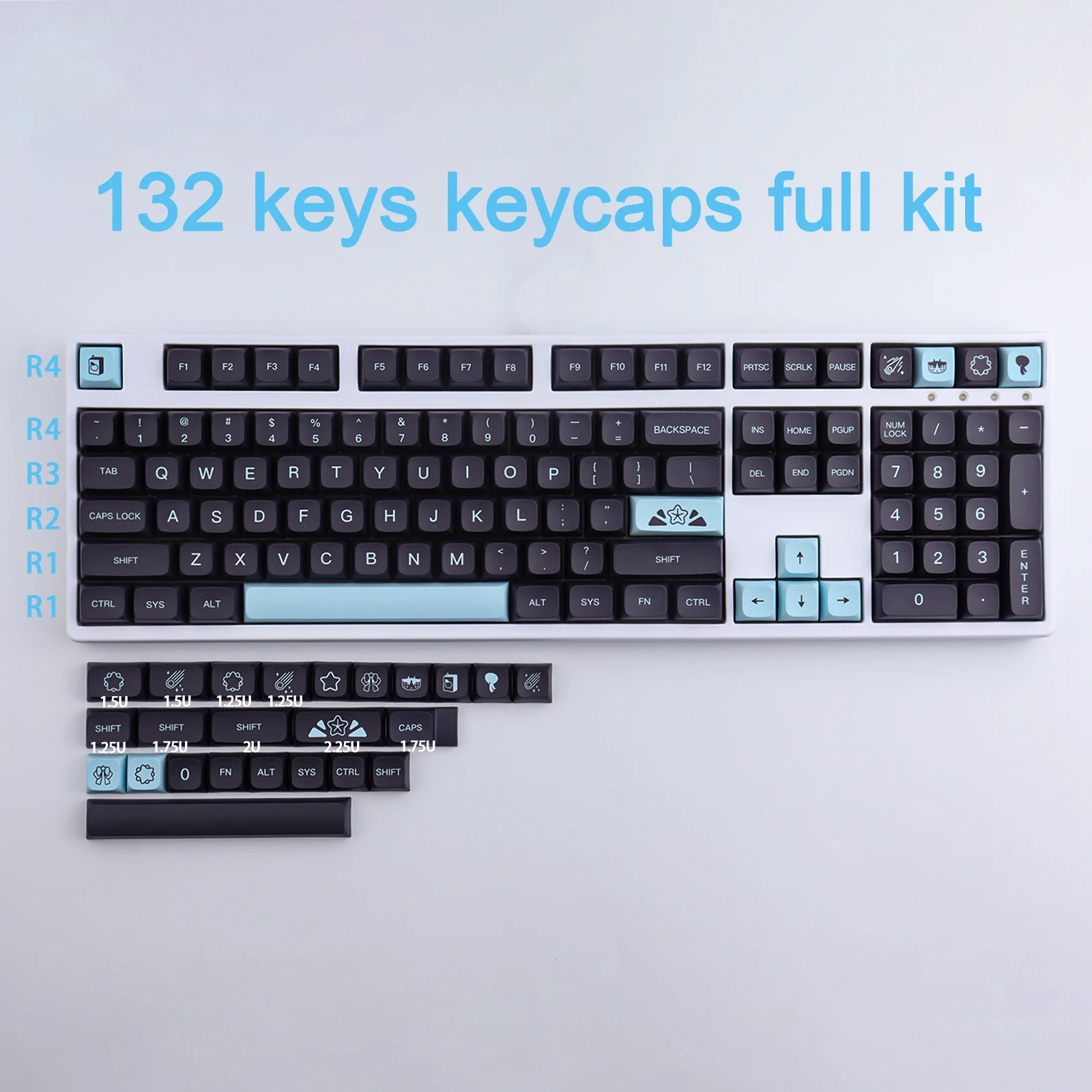 gmk comet pbt keycap chaves perfil personalizado gmk comet keycaps para teclado mecânico