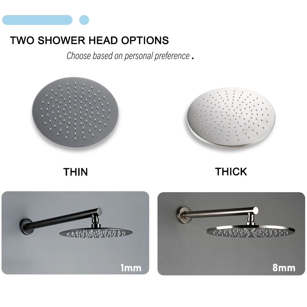 Black Bathroom Shower Faucet Set Wall Mount Rainfall Shower Head Hot Cold Diverter Gunmetal Bath Bathtub Mixer With Handshower 2 Black Bathroom Shower Faucet Set Wall Mount Rainfall Shower Head Hot Cold Diverter Gunmetal Bath Bathtub Mixer With Handshower 2