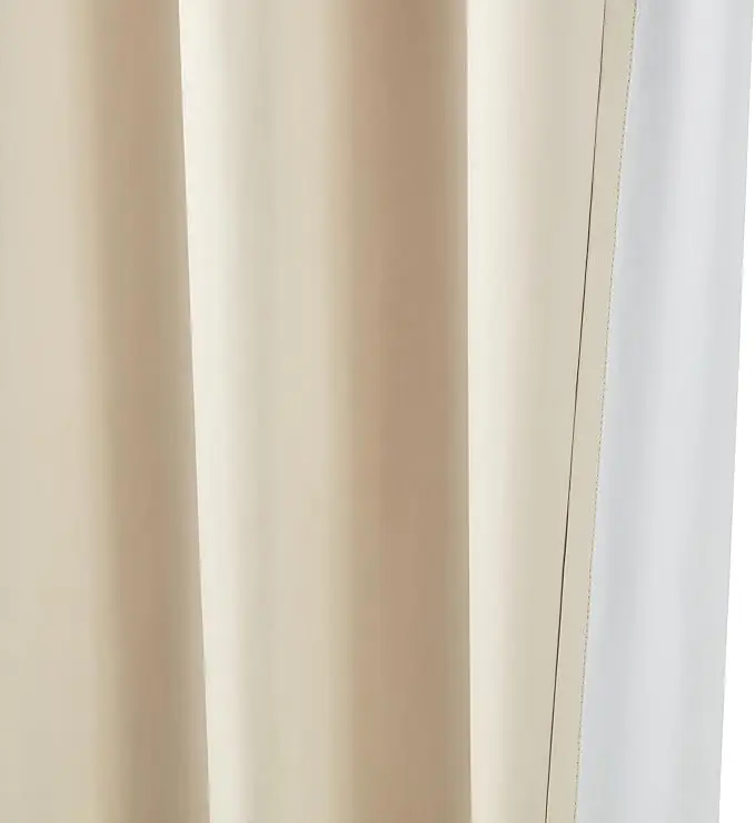 84 Inches Long Room Darkening Blackout Curtains, 2 Panels with Grommets, Ideal for Living Room and Bedroom, Dimensions: 52 x 84 3