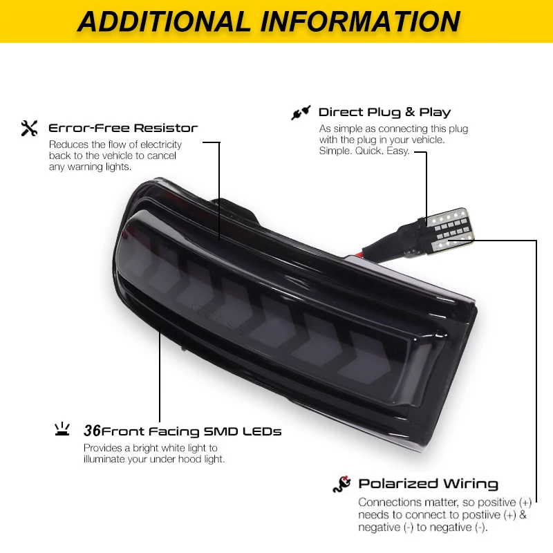 2pcs For Jeep Renegade Arrow Dynamic LED Turn Signal Sequential Blinker Mirror f