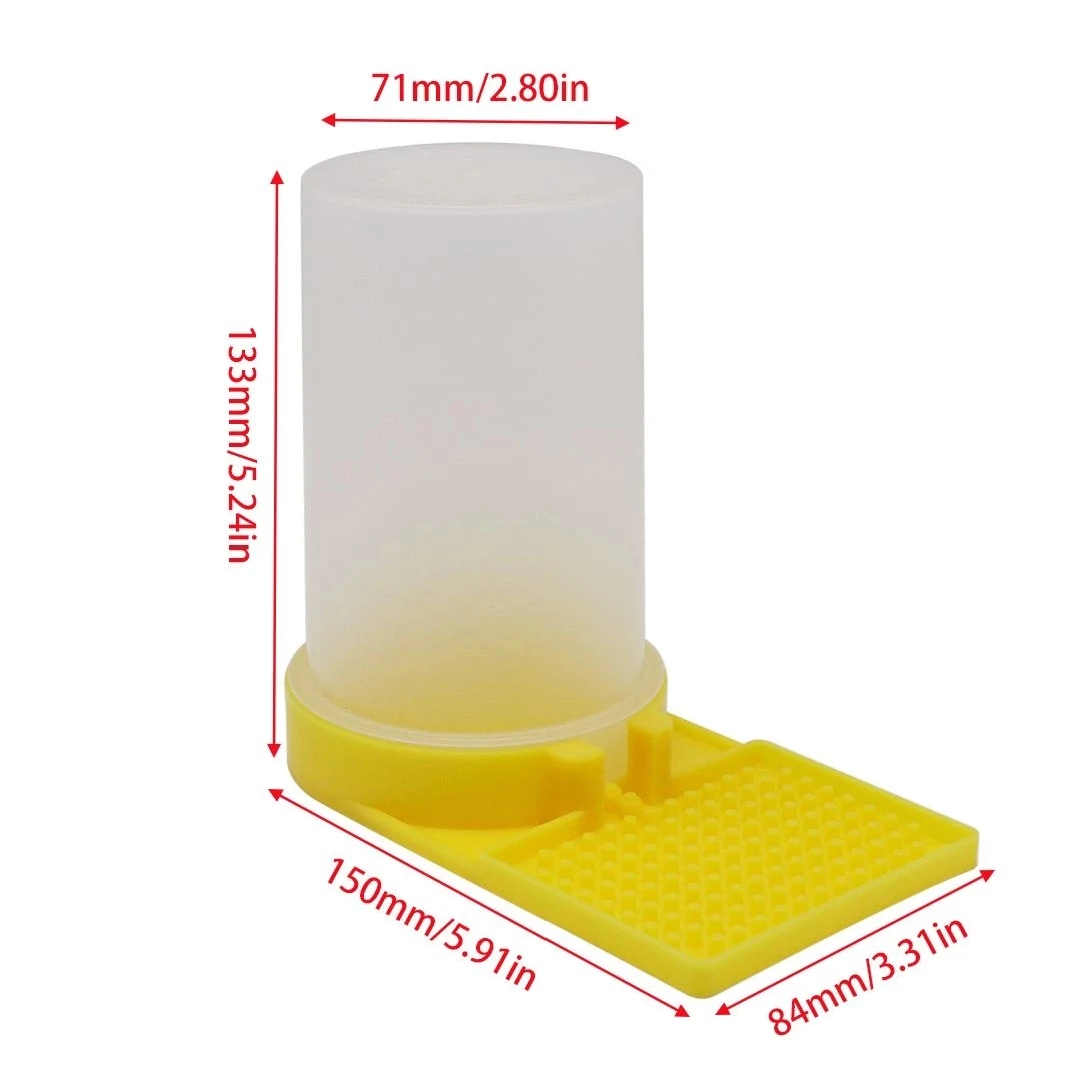 Apiculture Hive Bee Feeders Beehive Nest Door Drinker Plastic Drinking Water Feeding Cup 1 Set beekeeping tools beekeeping accessories bees water feeder