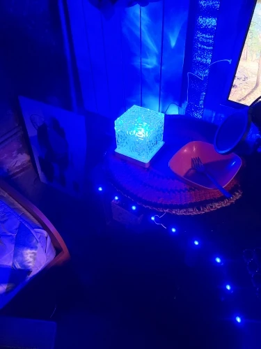 Ocean Wave Projector Night Light - 16 Color Rotating photo review