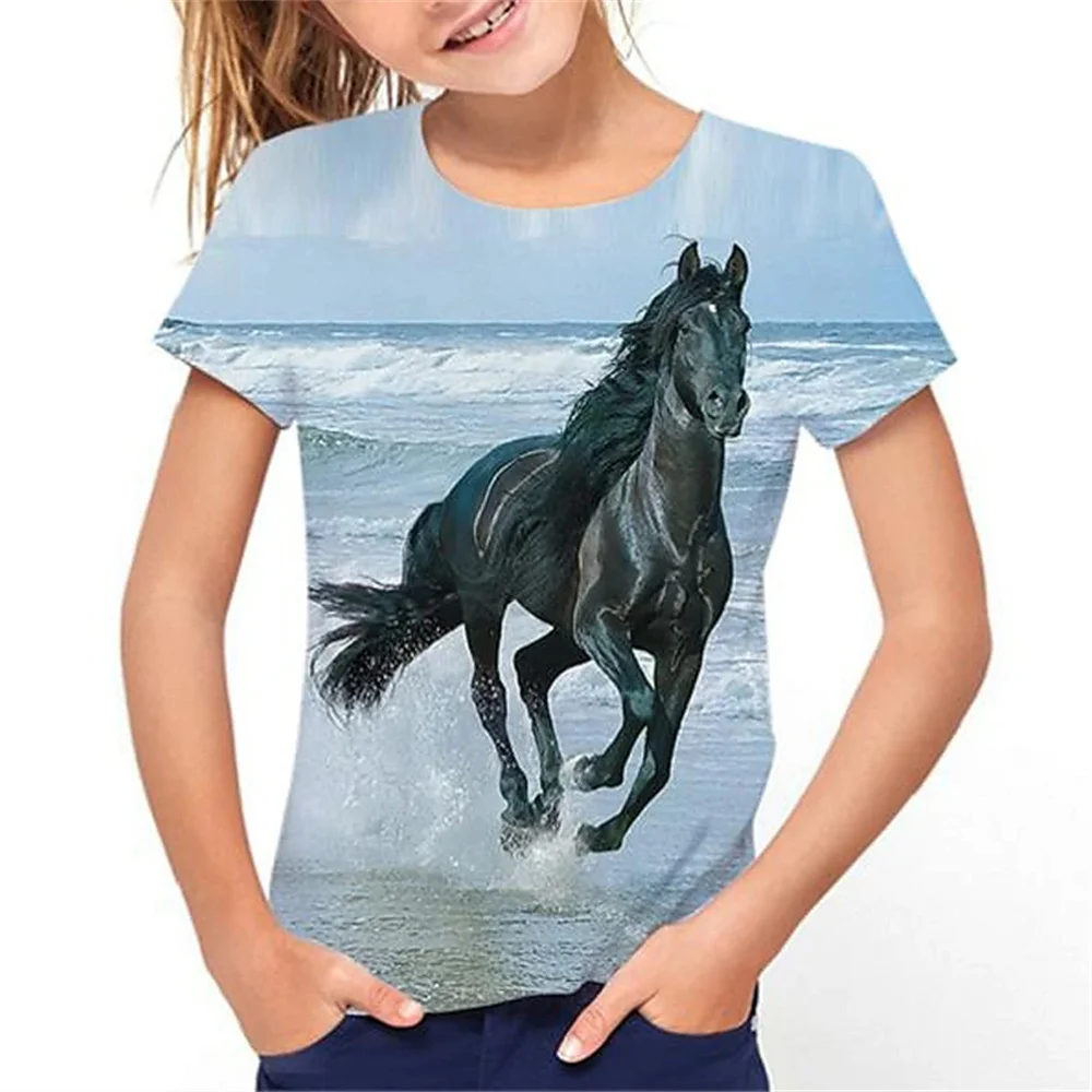 T-shirt Homme - Étalon Cheval - De L'Amour à Donner - Col Rond - Manches Courtes - Coton Blanc Blanc - Prêt-à-Porter