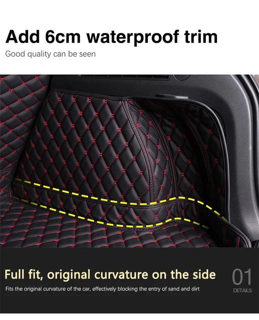 Auto Matten Für VW Volkswagen ID.4 Crozz 2020 2021 2022 2023 Leder Matte  Kofferraum Matte Organizador Maletero Coche Auto zubehör - AliExpress