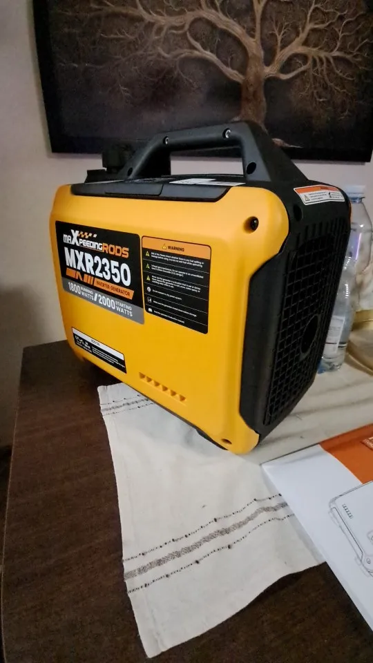 MAXPEEDINGRODS 2000W Inverter Generator Gasoline Portable Generator Silent Camp Portable Power Generator for RV photo review