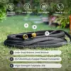 Giraffe Tools Garden Hose Lightweight Lay Flat Water Pipe Kink Free Flexible Hose with 9 Spray Function Nozzle(Black) 5