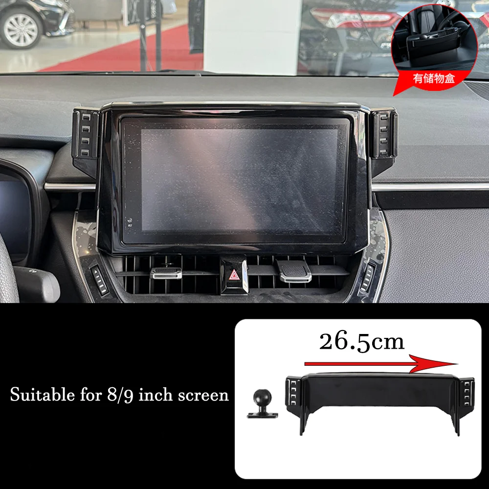 Toyota Corolla Cross XG10 하이브리드 용 자동차 휴대 전화 홀더 2022 2025 GPS 에어 벤트 셀 클립 스탠드 지원 액세서리 iPhone