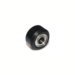 CNC High-Durability Plastic POM Wheel Set with Bearings for V-Slot Aluminum Systems (POM Small black)