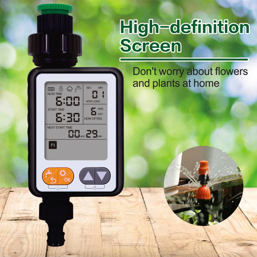 Temporizador De Riego Automático Digital - Impermeable, Pantalla LCD, Para Jardín, Huerto O Balcón