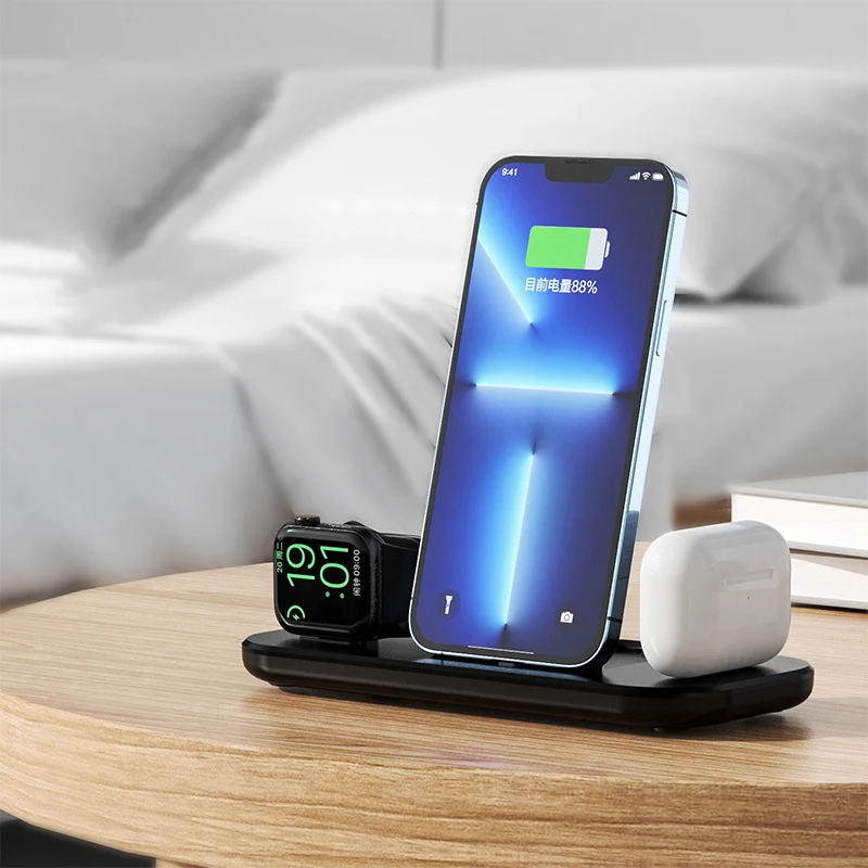 3 IN1Lightning HUB magsafe popsocket ڱ   ĵ apple iPhone AirPods iWatch ޴ ȭ ׼