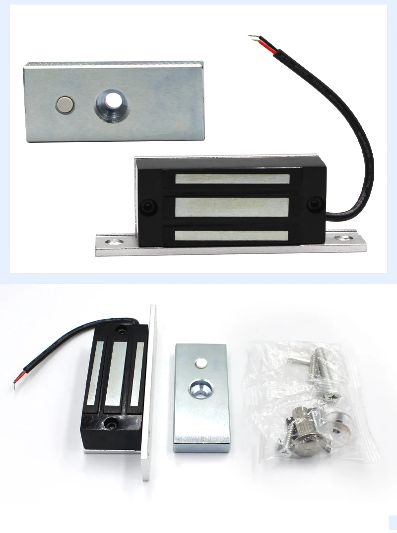 DC12V 60KG 130Lbs Holding Force Mini Access Control Electric Magnetic Lock Side