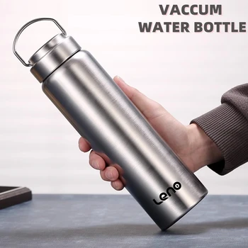 Leno Large Capacity Stainless Steel Thermos Portable Vacuum Flask Insulated Tumbler with Handle Thermo Bottle 350/500/750mlml