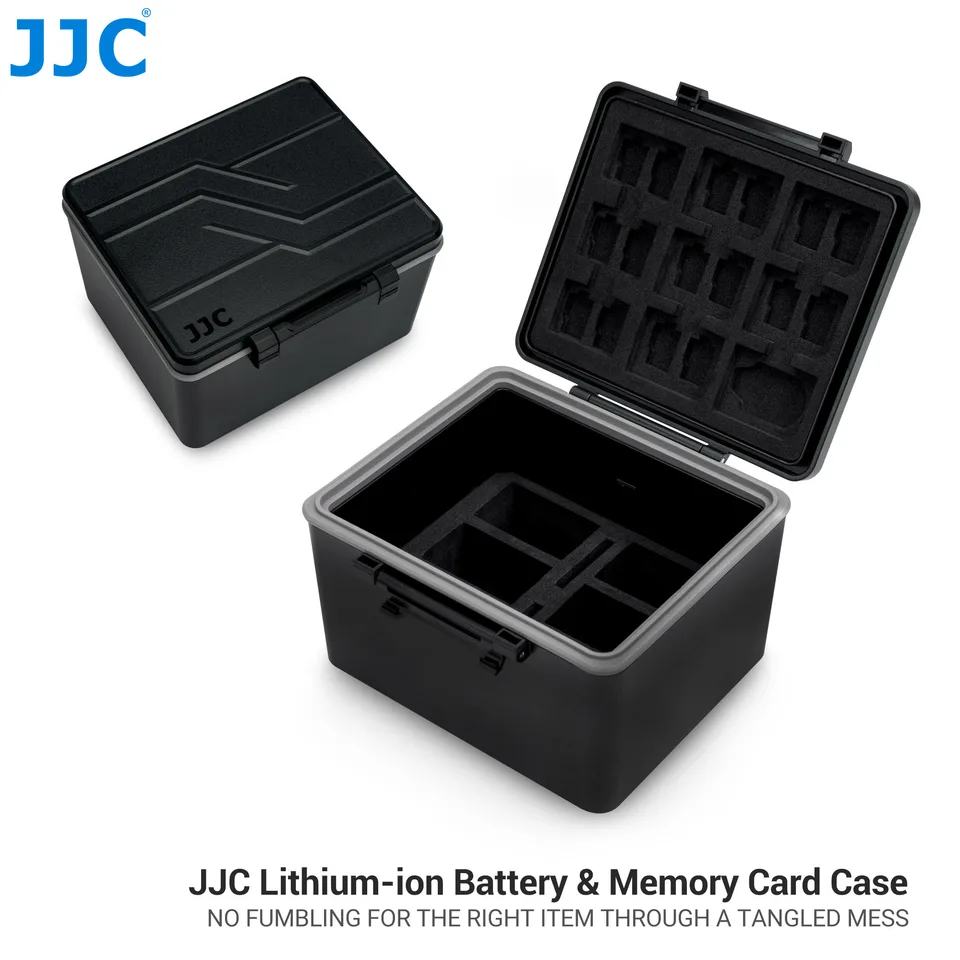 JJC Kamera Batteriefach Halter Box SD Kartenspeicher Für Canon LP