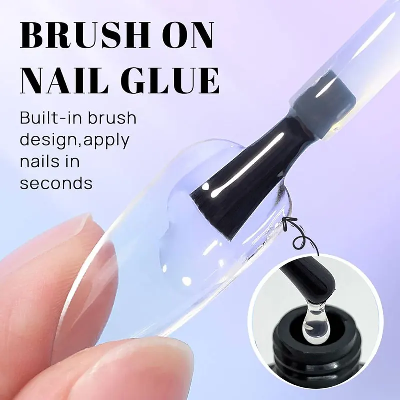 Jillnails Soak Off Base Gel Glue for Nail Tips Rhinestone 10ml nail glue nail gel gel polish base and top coat