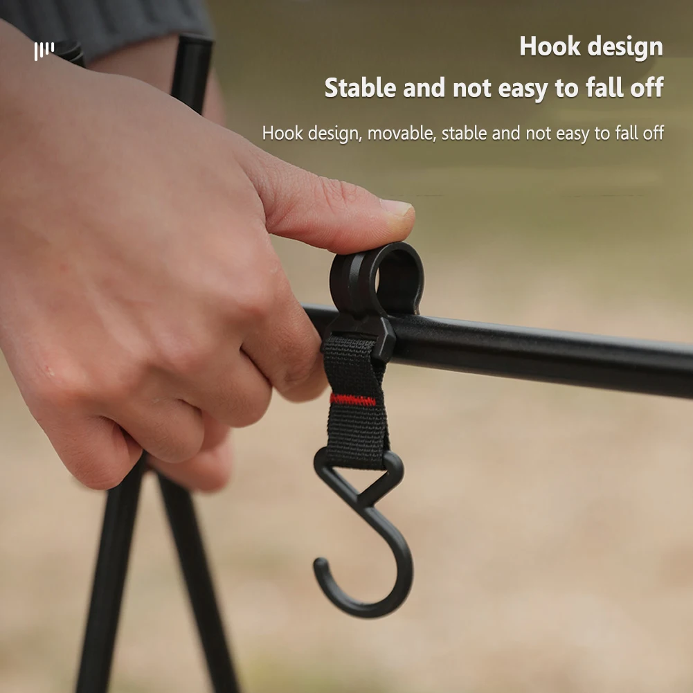 5/10pcs Outdoor Camping Moveable Hooks Detachable S-Shaped Hooks Hanging Storage Rack Multifunctional Outdoor Tools 4